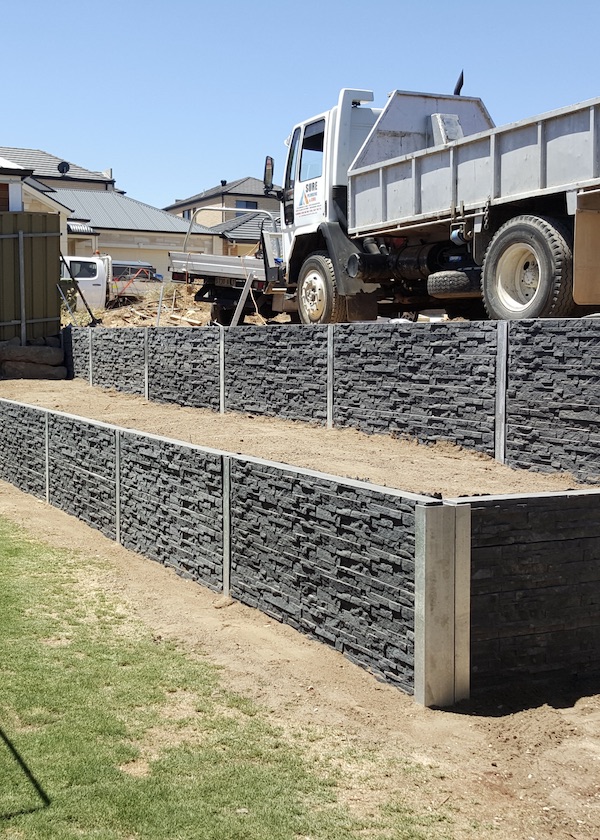 Sure Civil retaining wall w truck 2